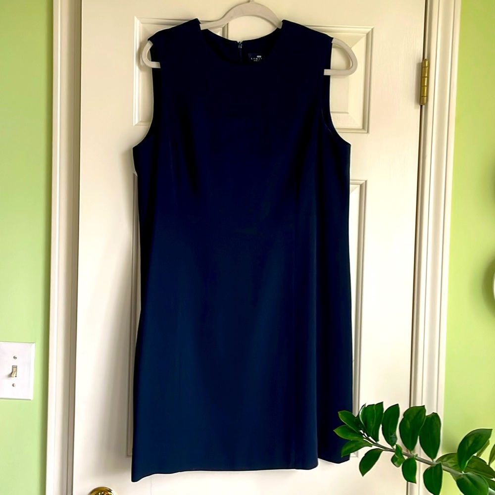 Classic navy sheath dress